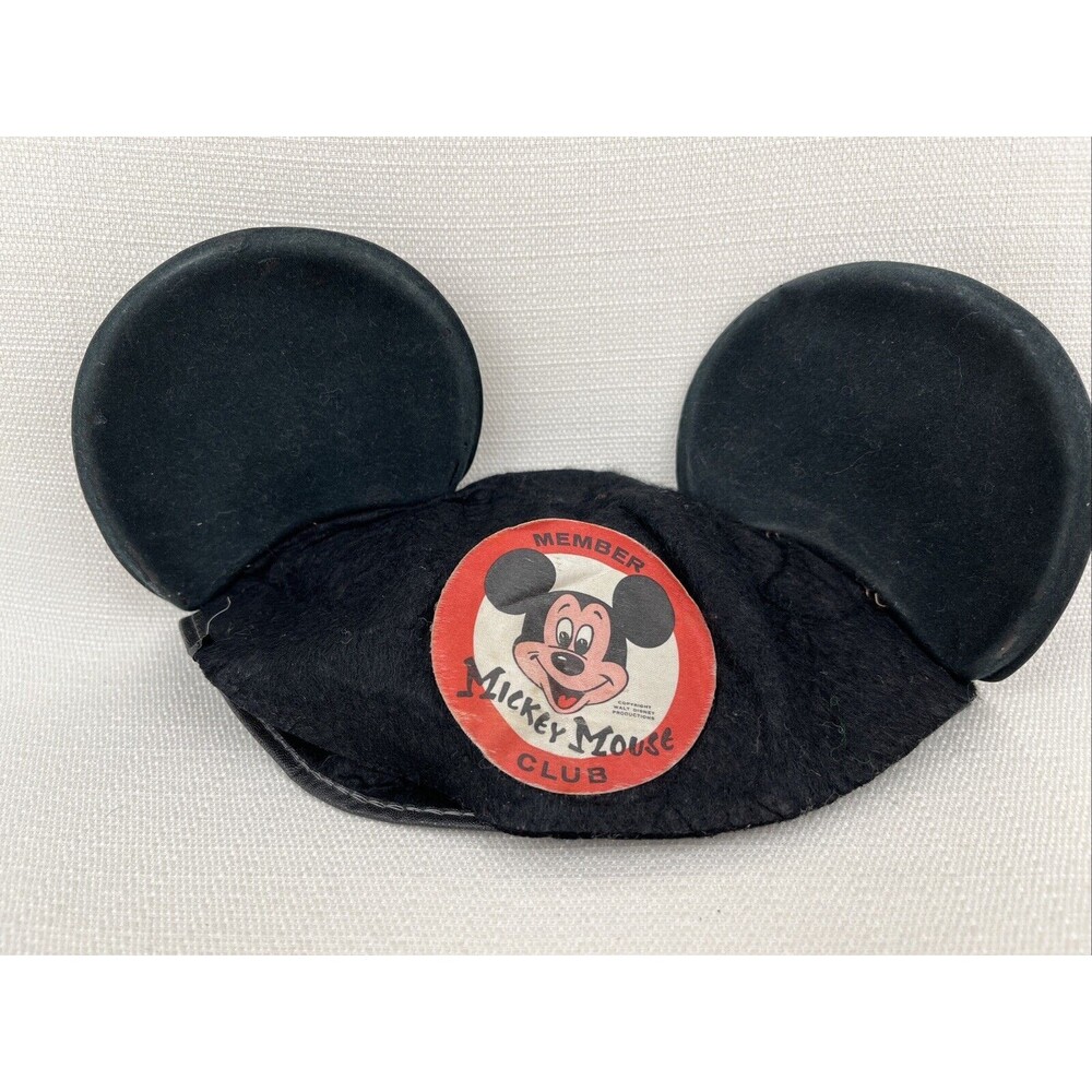 Vintage Walt Disney Productions Mickey Mouse‎ Club Member Felt Ears
